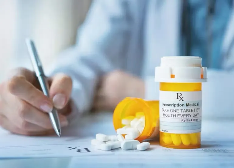 Chicago endocrinologist reviewing a patient treatment plan